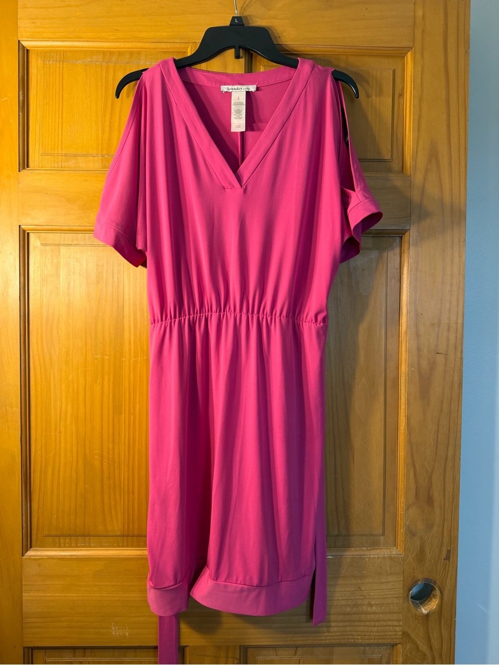 Laundry by Design Hot Pink V-Neck Dress